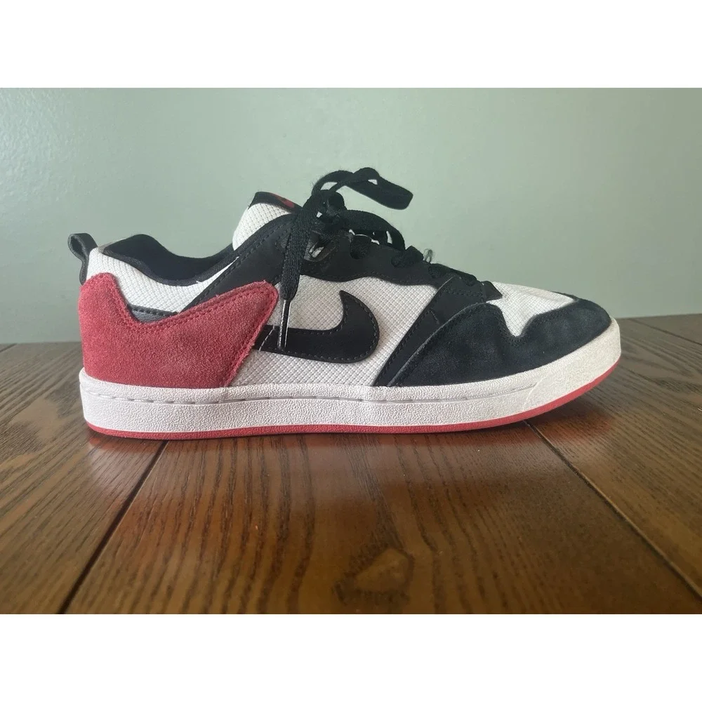 Nike Boys Alleyoop SB CJ0883-102 White Casual Shoes Sneakers Size 7Y Women's 8.5